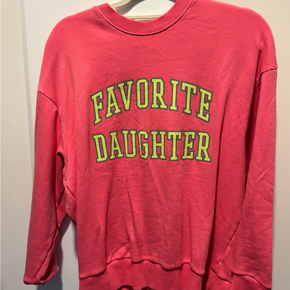 Favorite Daughter Pink Sweatshirt
